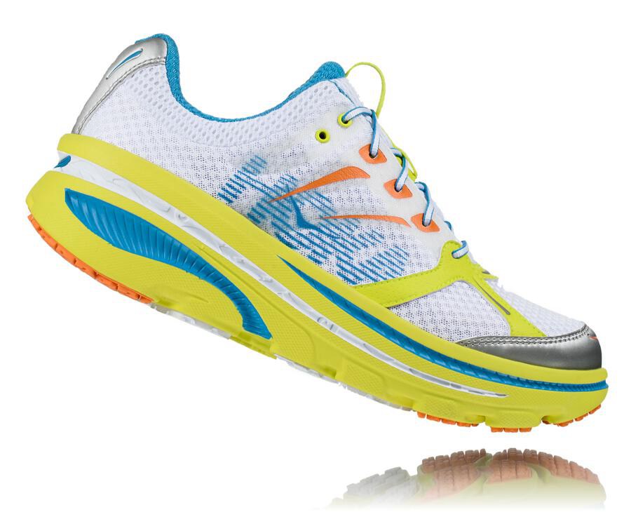 Hoka One One ランニングシューズ メンズ 白 - Bondi B - XC7369401